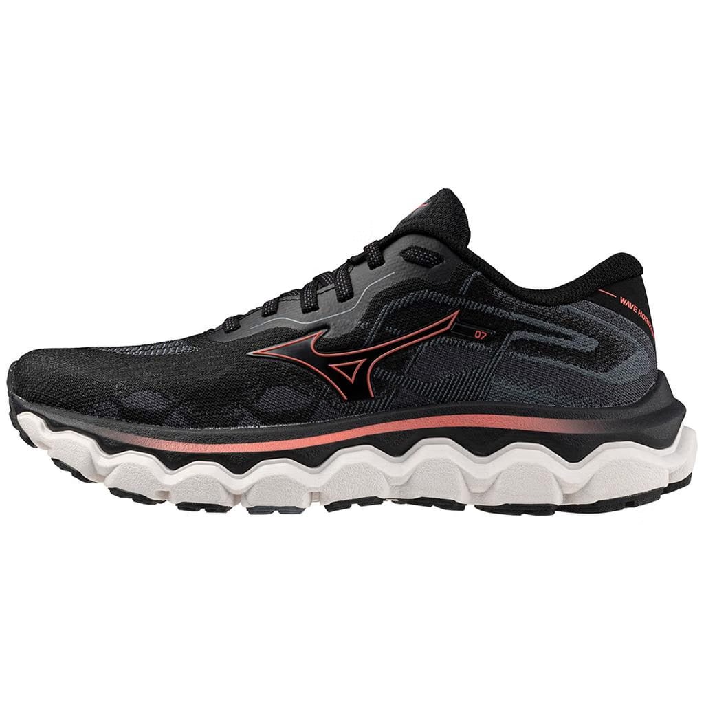 Mizuno Women's Wave Horizon 7 D Running Shoe Black Dubarry