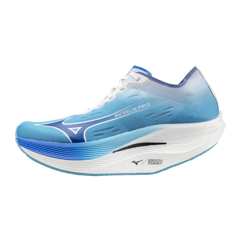 Mizuno Women's Wave Rebellion Pro 2 Running Shoe River Blue Mugen