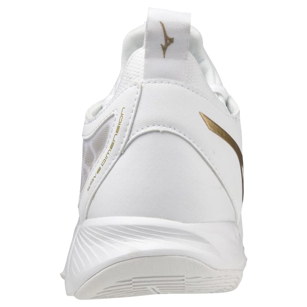 Mizuno Women's Wave Dimension Volleyball Shoe White Gold
