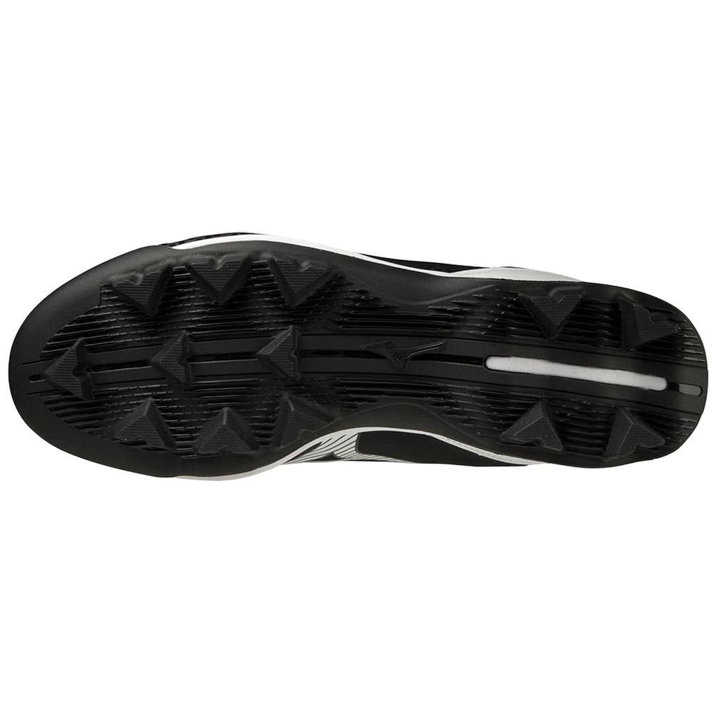 Mizuno Wave Lightrevo Tpu Men's Molded Mid Baseball Cleat Black White