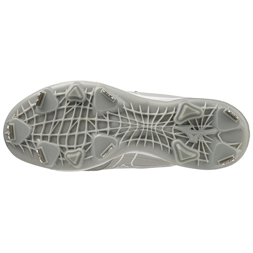 Mizuno Sweep 6 Low Women's Metal Fastpitch Softball Cleat Grey White