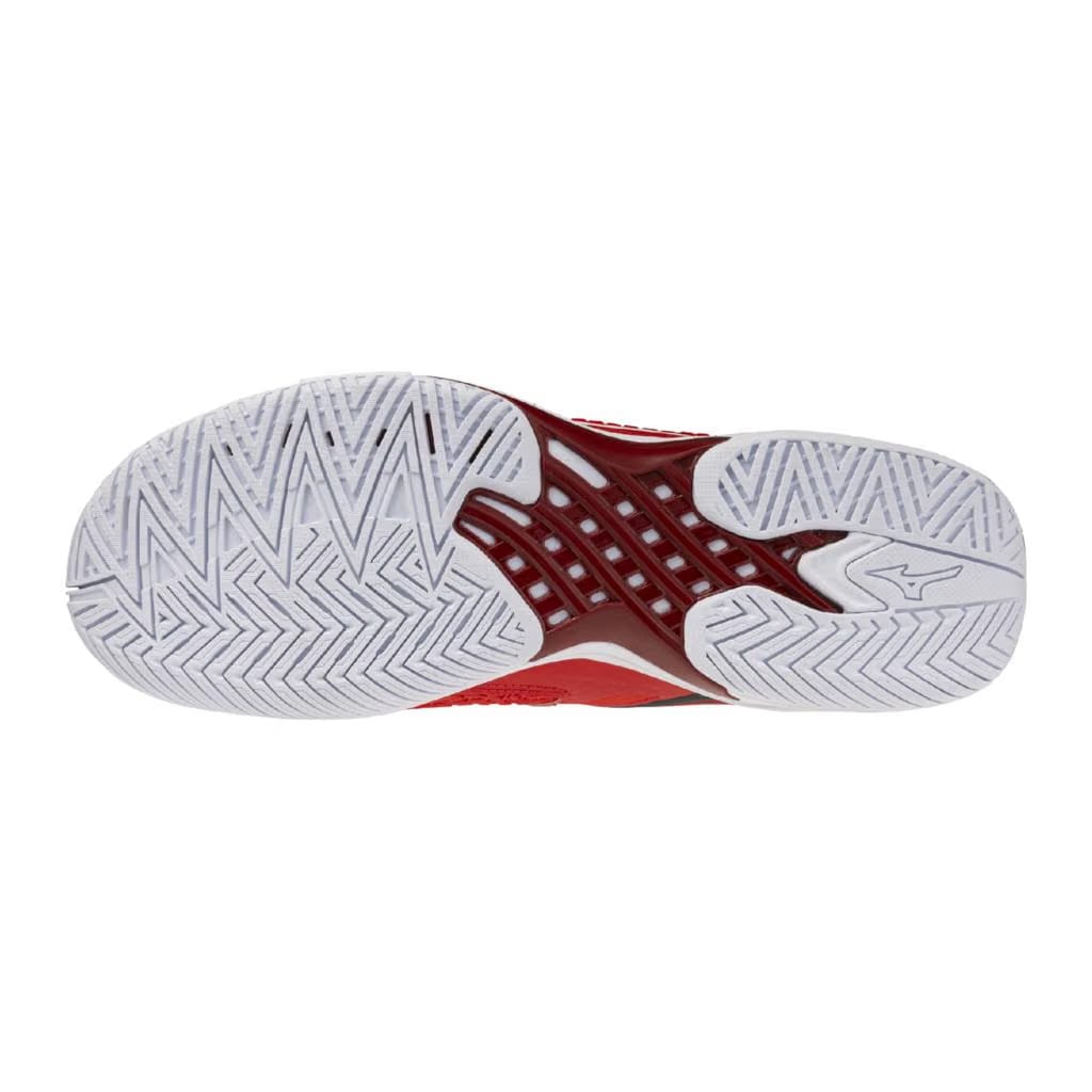 Mizuno Wave Exceed Tour 7 Ac Men's Tennis Shoe Fiery Red White