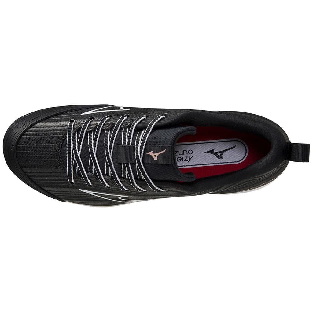 Mizuno Sweep 6 Low Women's Metal Fastpitch Softball Cleat Black White