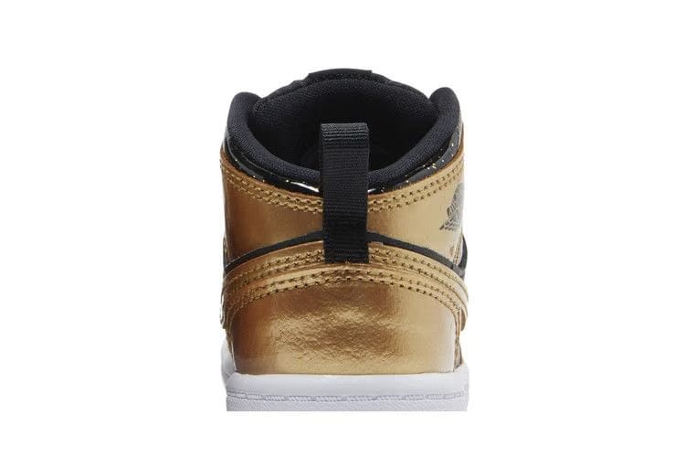 Air Jordan 1 Mid SE TD Metallic Gold Black