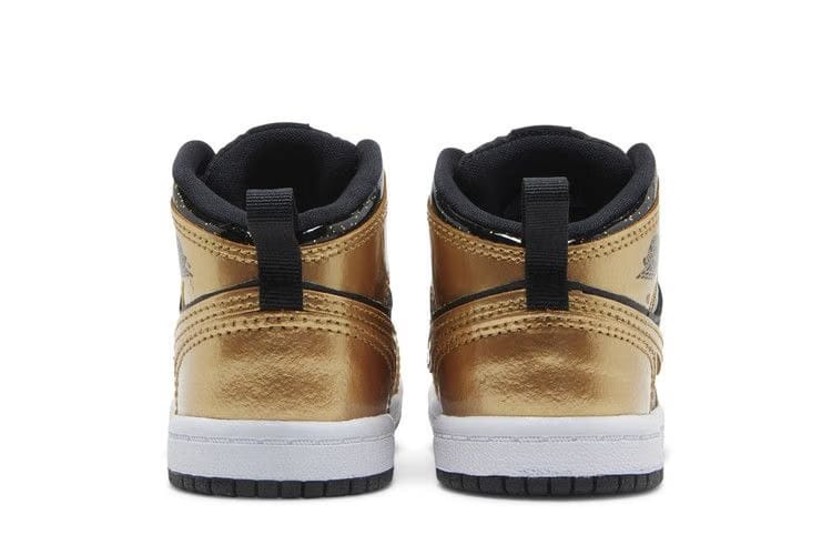Air Jordan 1 Mid SE TD Metallic Gold Black