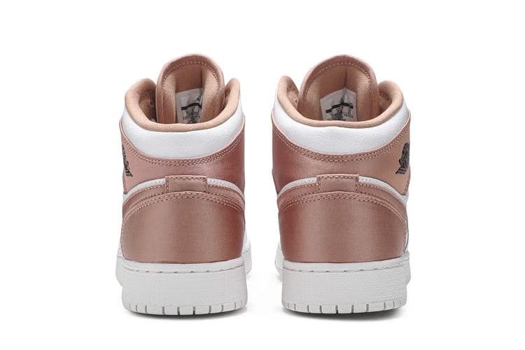 Air Jordan 1 Mid GS White Rose Gold