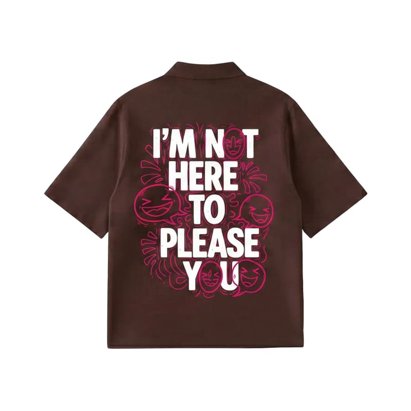 City Off Domes Dream in Ink Brown Polo Quarter Zip T-Shirt