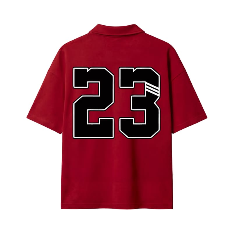 23 Be Autyst Quarter Zip Red T-Shirt