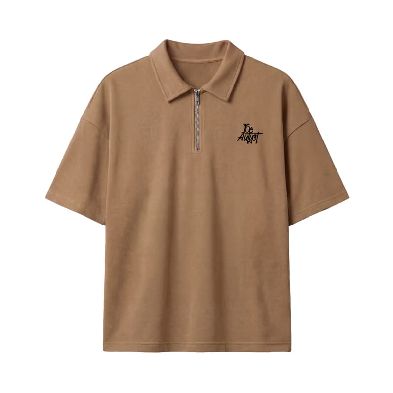 23 Be Autyst Quarter Zip Sand T-Shirt