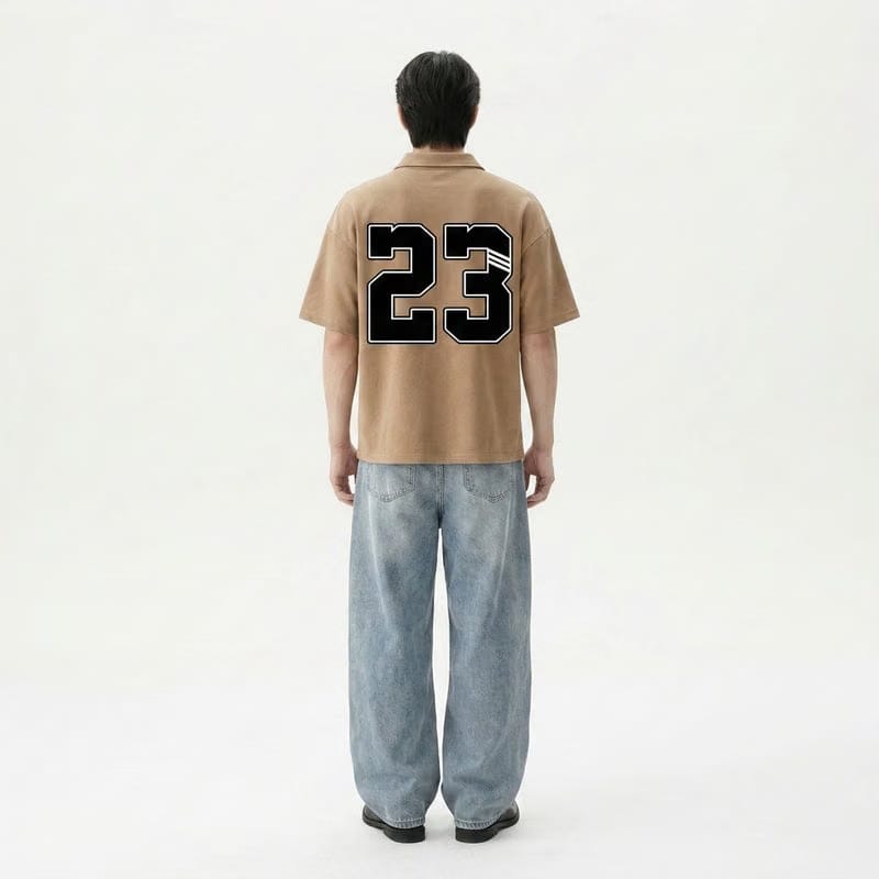 23 Be Autyst Quarter Zip Sand T-Shirt
