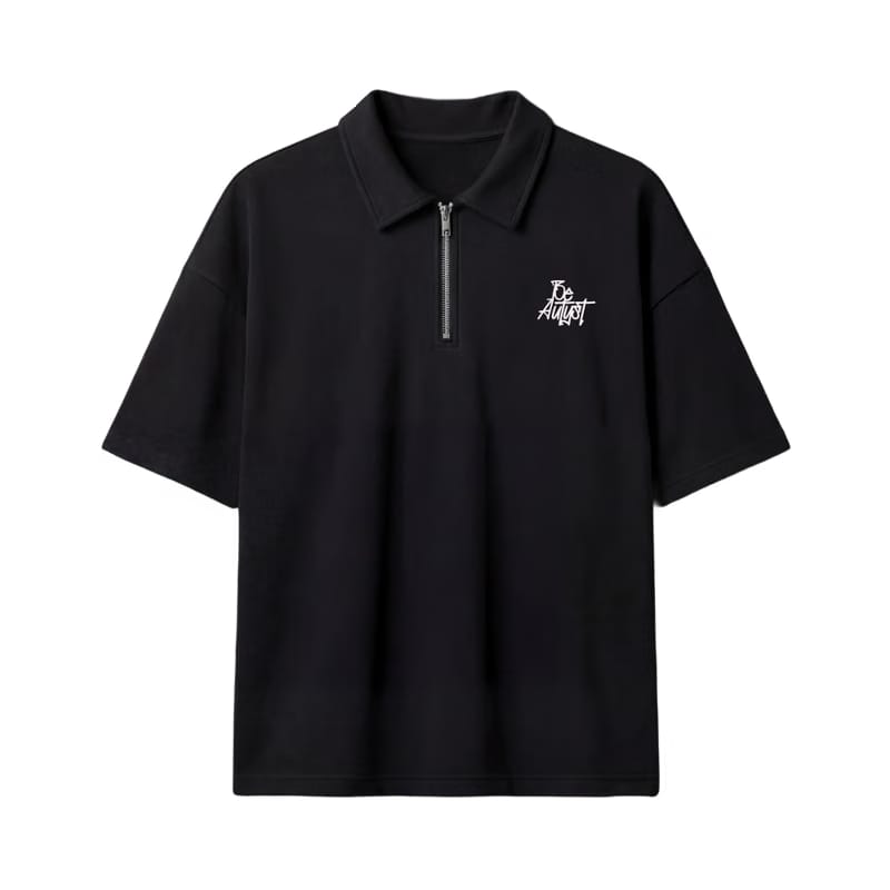 Destiny Be Autyst Quarter Zip Black T-Shirt
