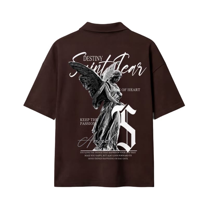 Destiny Be Autyst Quarter Zip Brown T-Shirt