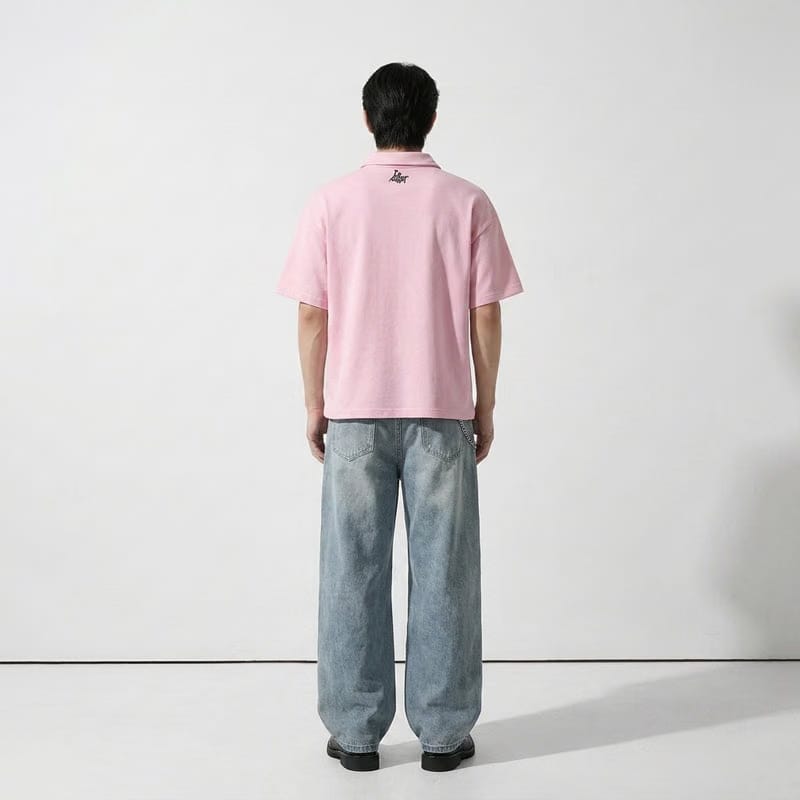 Racing Be Autyst Quarter Zip Pink T-Shirt