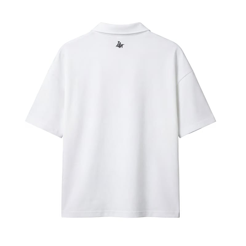 Racing Be Autyst Quarter Zip White T-Shirt