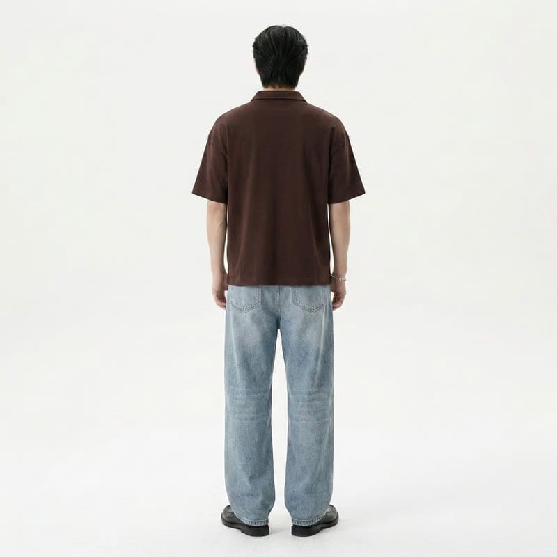 Saints Be Autyst Quarter Zip Brown T-Shirt