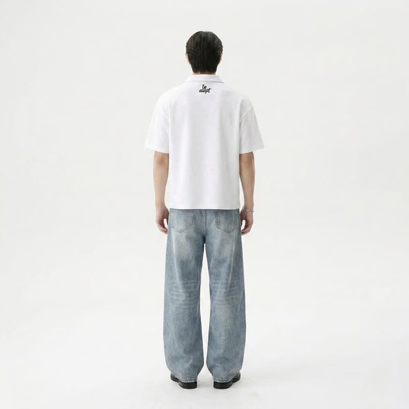 Saints Be Autyst Quarter Zip White T-Shirt
