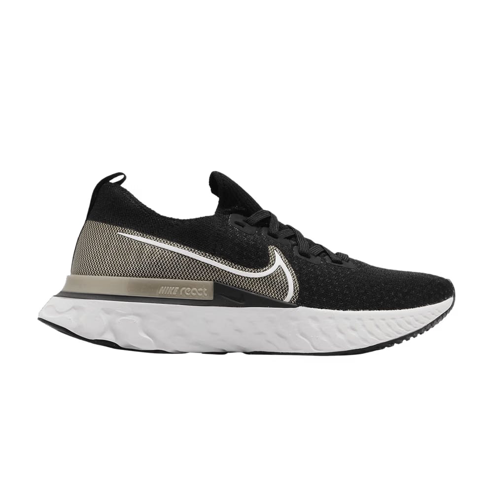 Wmns React Infinity Run Flyknit Premium 'Black Metallic Gold Silk'
