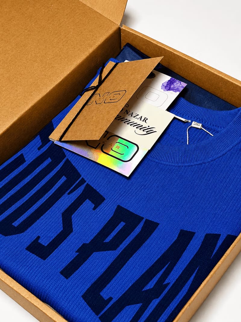 God's Plan | Waffle T-Shirt | Blue