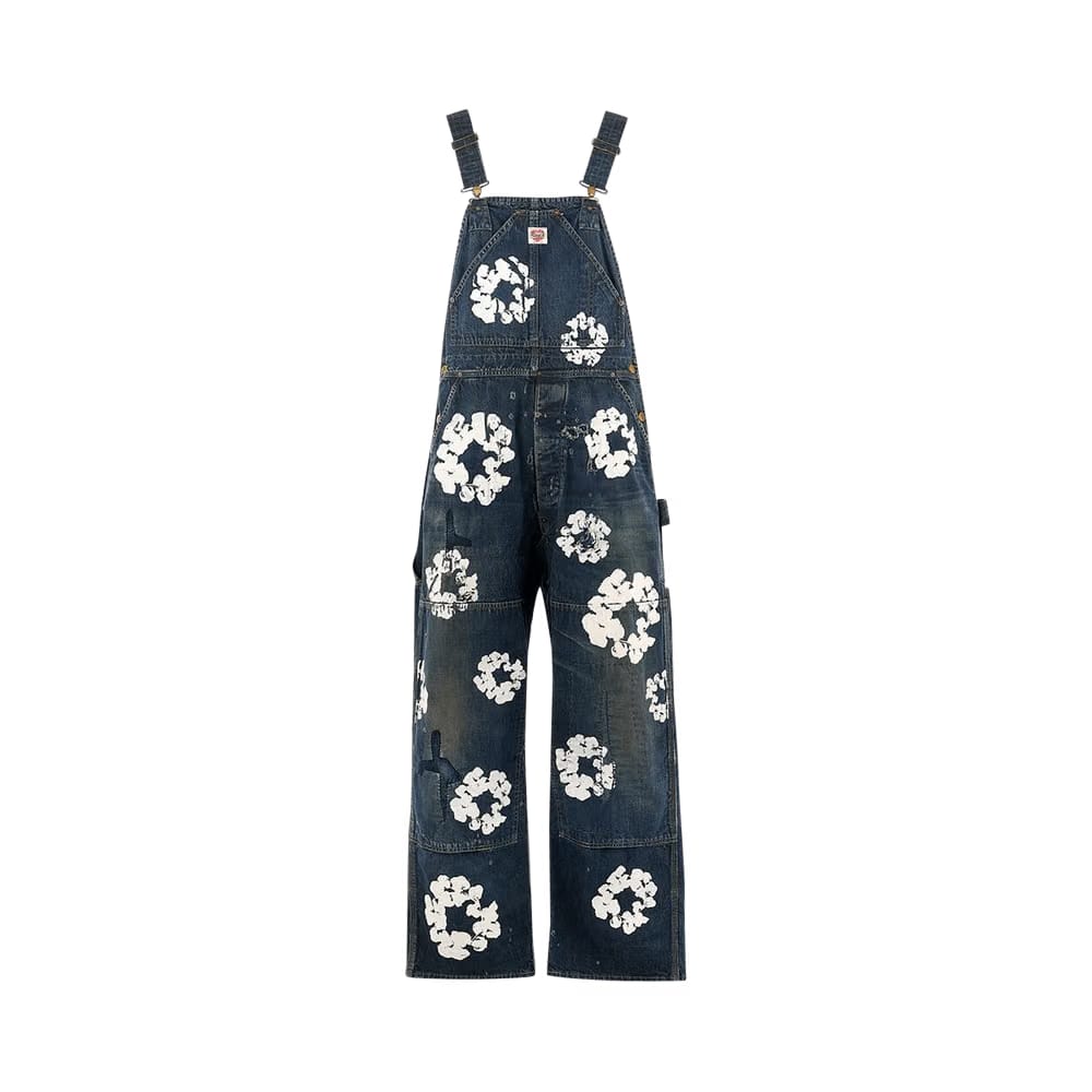SAINT Mxxxxxx x Denim Tears Wreath Overalls Blue