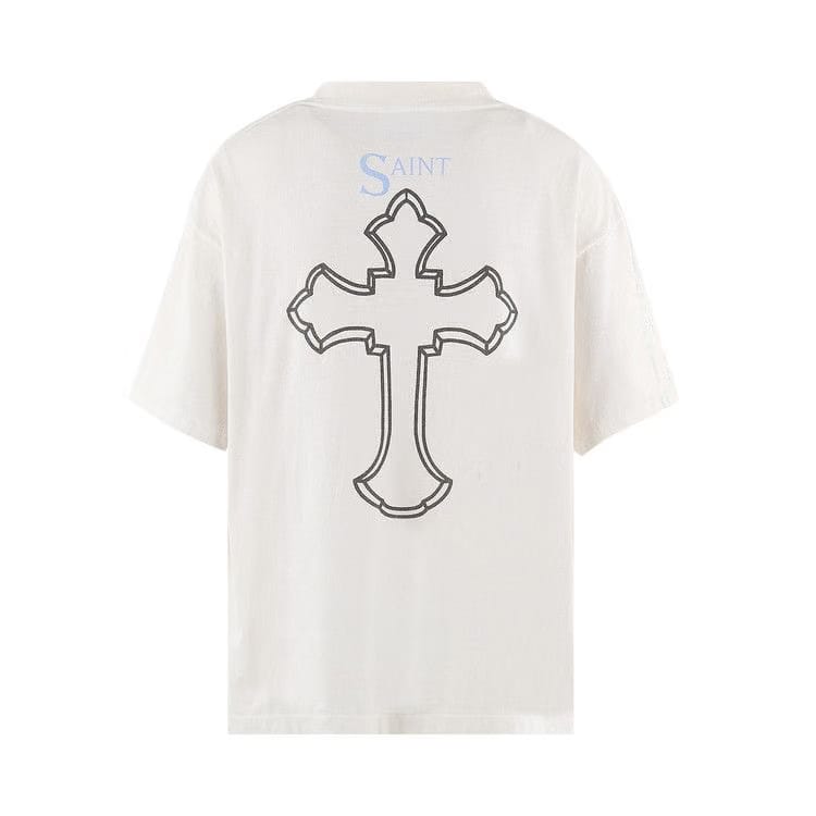 SAINT Mxxxxxx 2Pac Shorts-Sleeve T-Shirt White