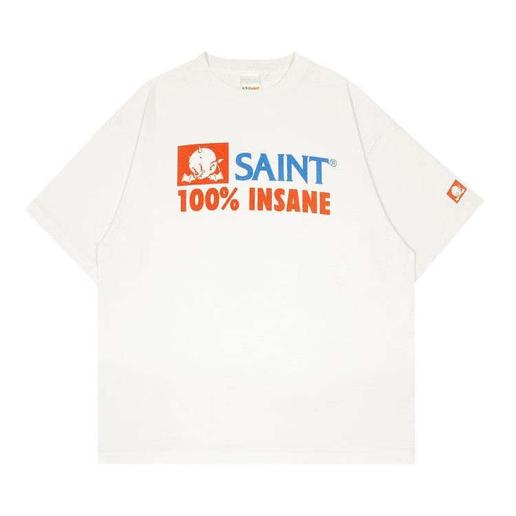 SAINT Mxxxxxx Insane Shorts-Sleeves T-Shirt Navy