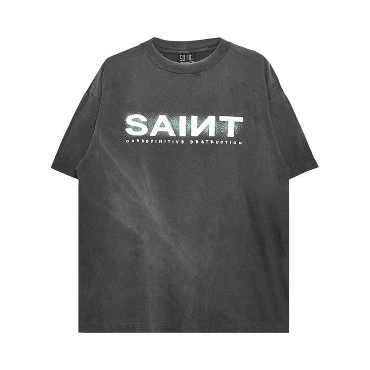 SAINT Mxxxxxx Saint Shorts-Sleeve T-Shirt Black
