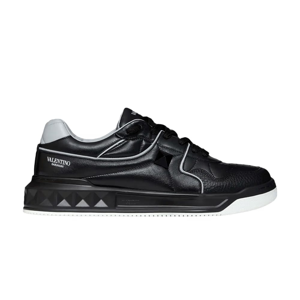 Valentino One Stud Low Black Grey 2021