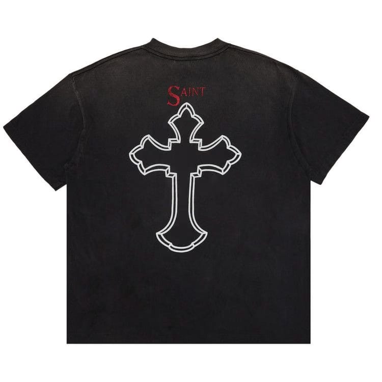 SAINT Mxxxxxx 2Pac Shorts-Sleeve T-Shirt Black