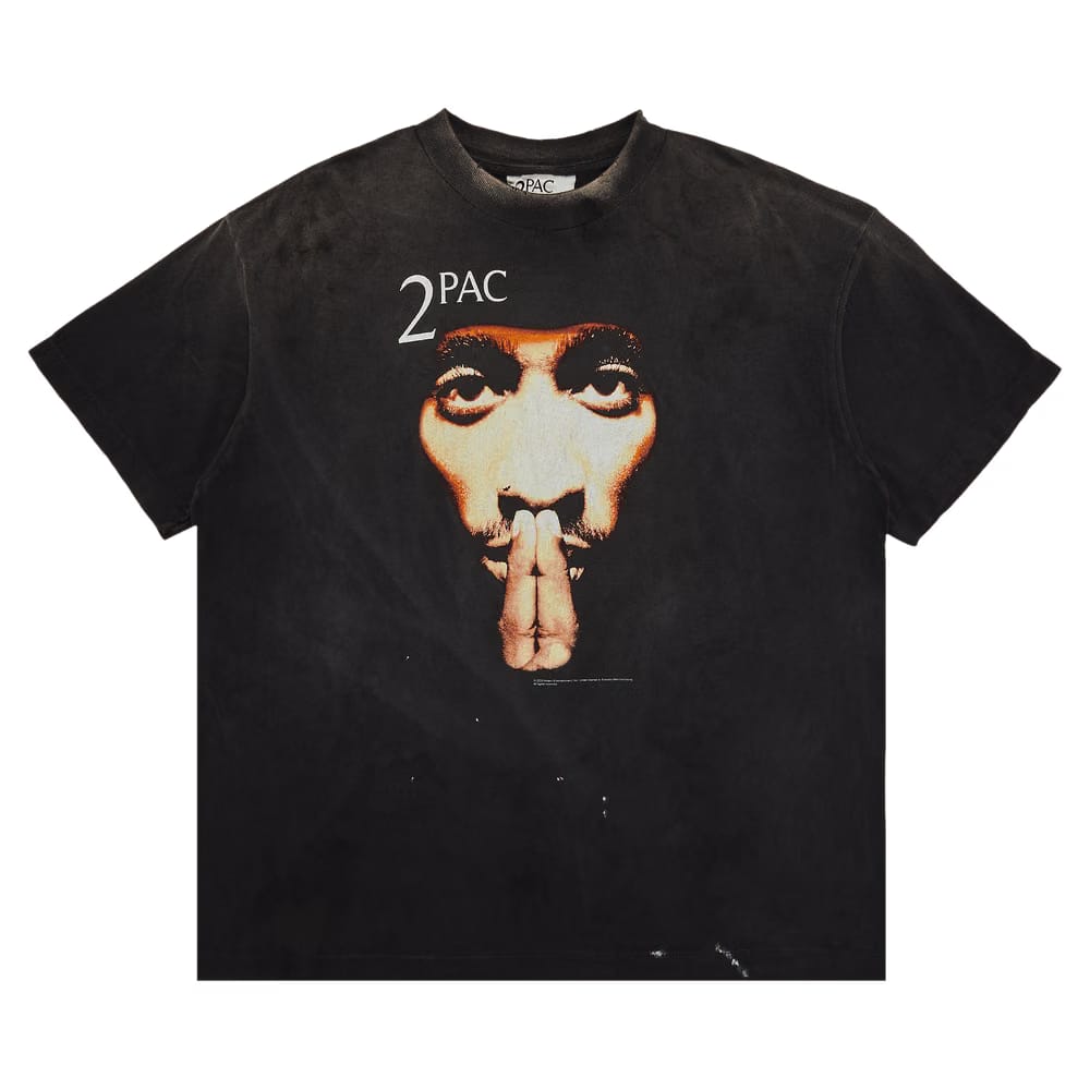 SAINT Mxxxxxx 2Pac Shorts-Sleeve T-Shirt Black