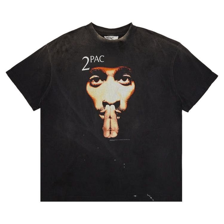 SAINT Mxxxxxx 2Pac Shorts-Sleeve T-Shirt Black