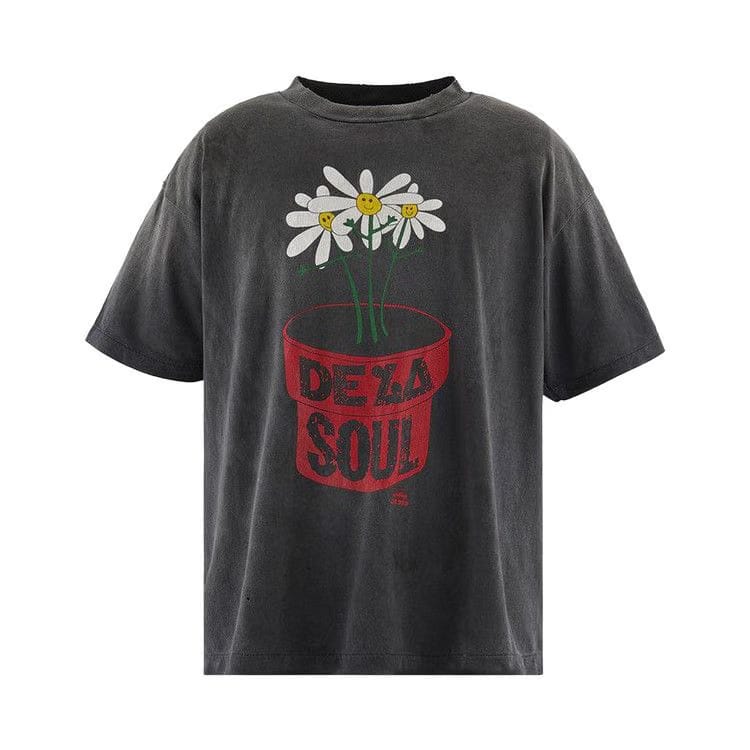 SAINT Mxxxxxx x De La Soul T-Shirt Washed Black