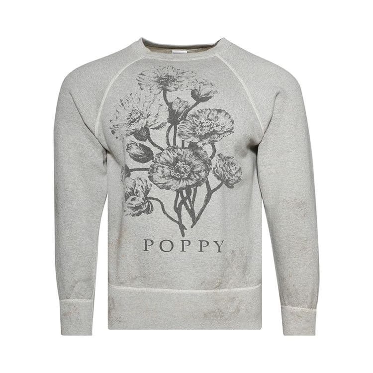 SAINT Mxxxxxx Flower Crewneck Sweatshirt Grey