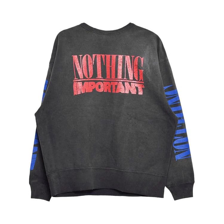 SAINT Mxxxxxx x Kosuke Kawamura Nothing Important Long-Sleeve T-Shirt Black
