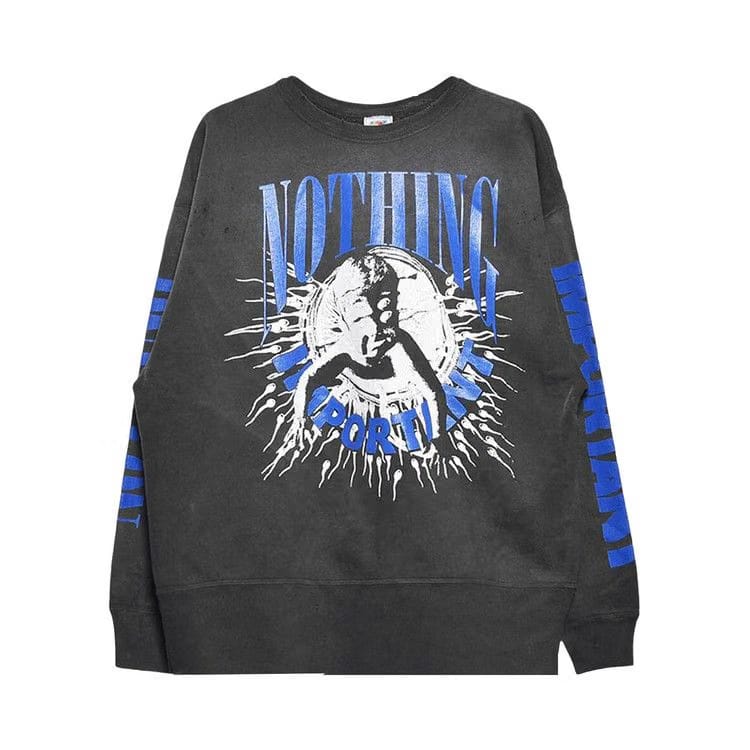 SAINT Mxxxxxx x Kosuke Kawamura Nothing Important Long-Sleeve T-Shirt Black