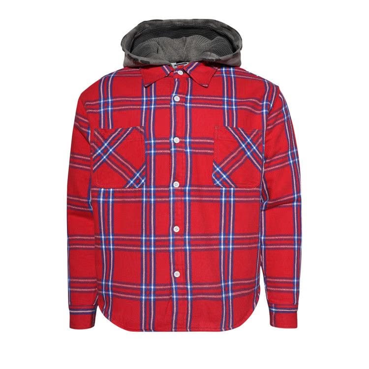 SAINT Mxxxxxx Frannel Quilted Shirt Jacket Red/Blue