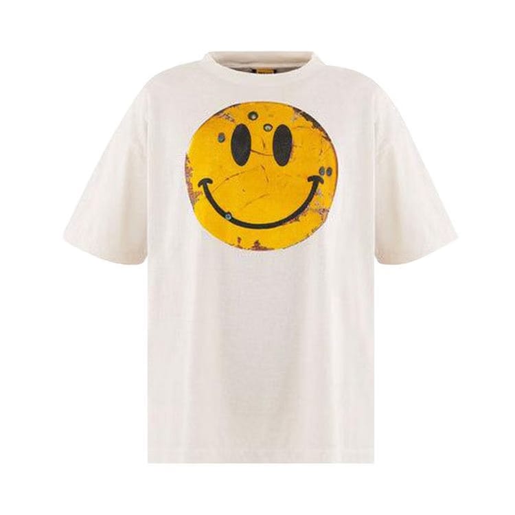 SAINT Mxxxxxx Smile KLF Shorts Sleeve T-Shirt White