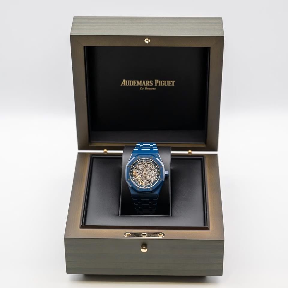 Audemars Piguet Double Balance Wheel Openworked Midnight Ceramic Blue New Release Very Rare