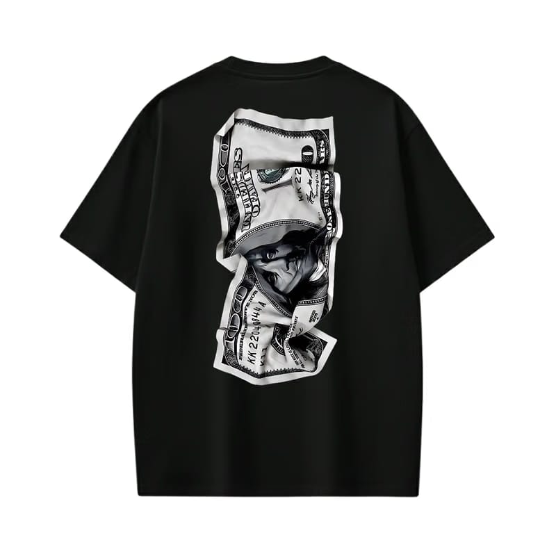 Dollar Bills Black T-Shirt