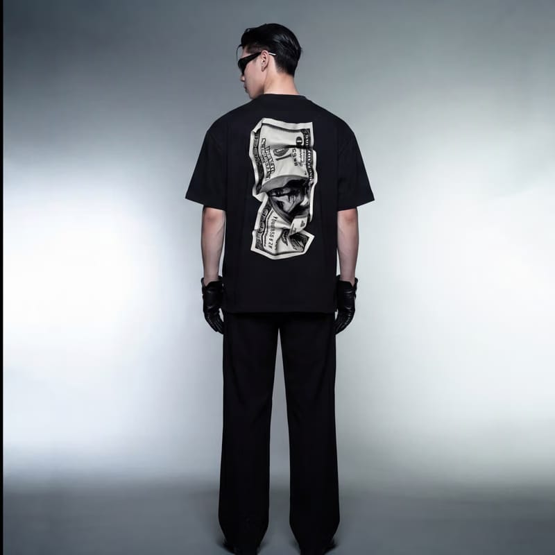 Dollar Bills Black T-Shirt