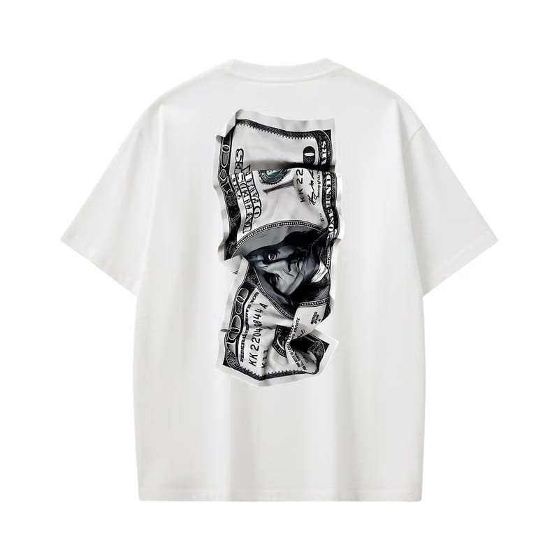 Dollar Bills White T-Shirt