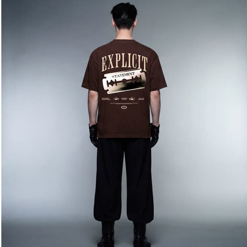 Explicit Statement Brown T-Shirt