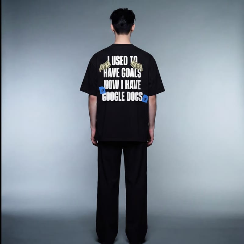 I Used to Have Goals Custom Black T-Shirt