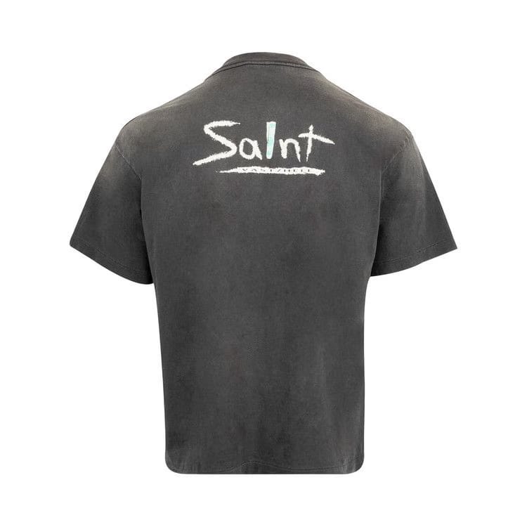 SAINT Mxxxxxx Mighty Saint Shorts-Sleeve T-Shirt Black