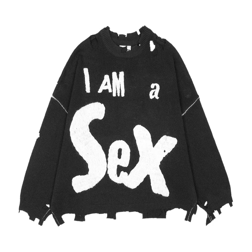 SAINT Mxxxxxx I Am A Crew Knit Black