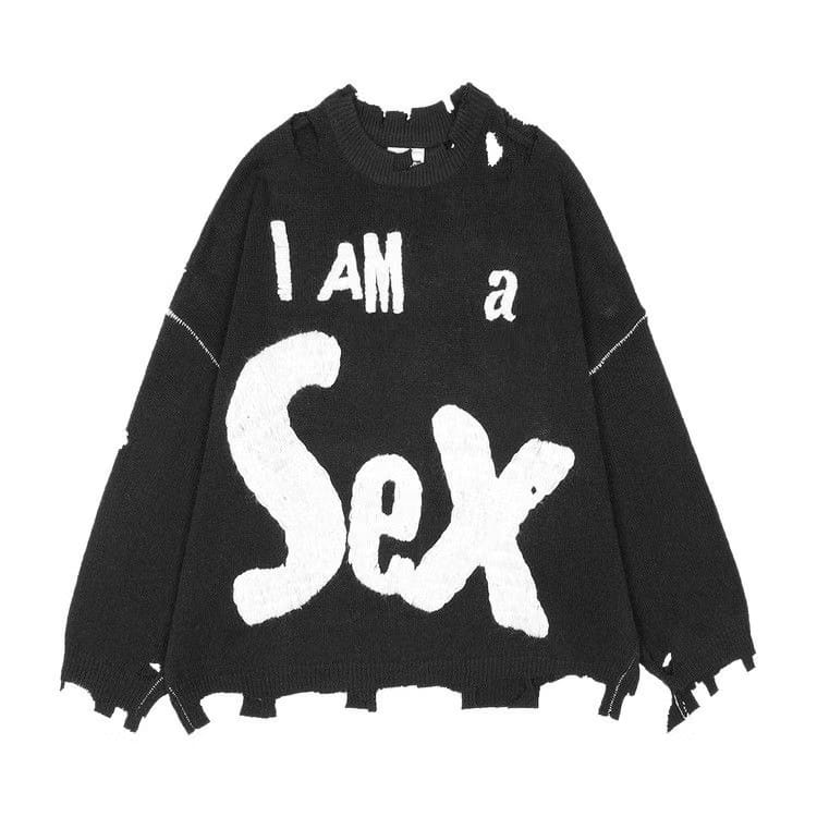 SAINT Mxxxxxx I Am A Crew Knit Black