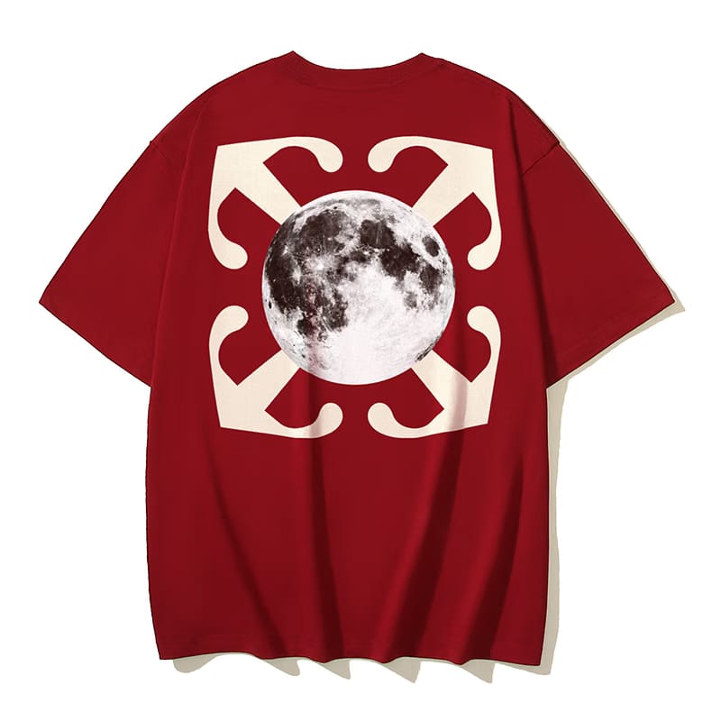 Off-White Moon Arrow T-shirt Red