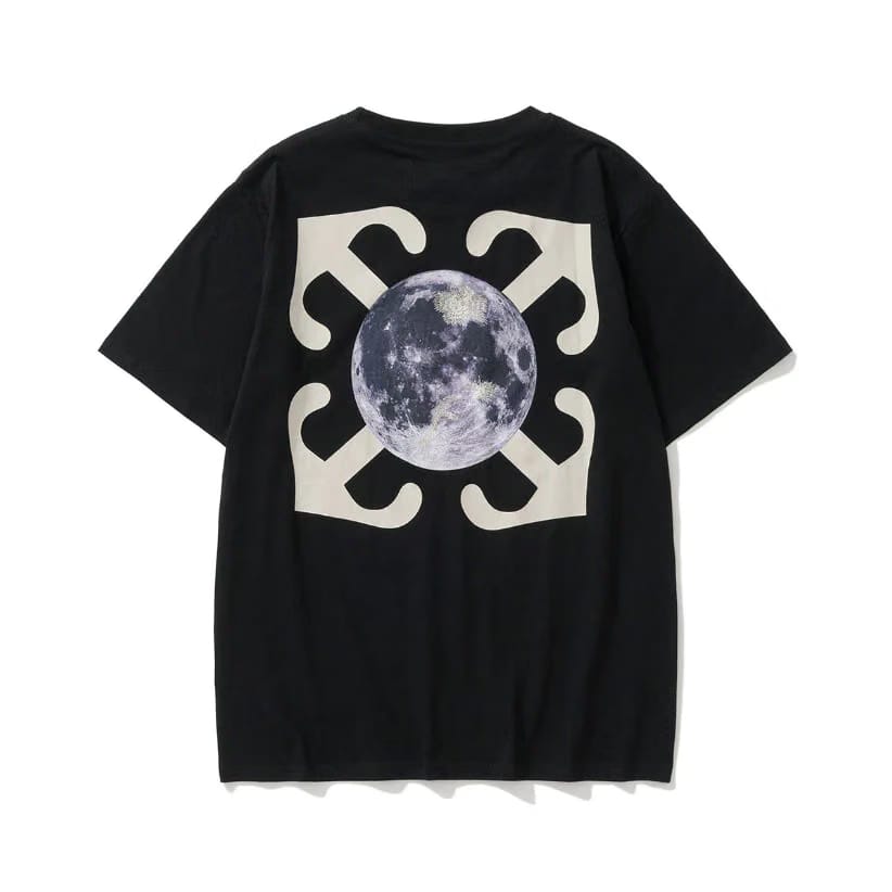 OFF-WHITE MOON Black TEE