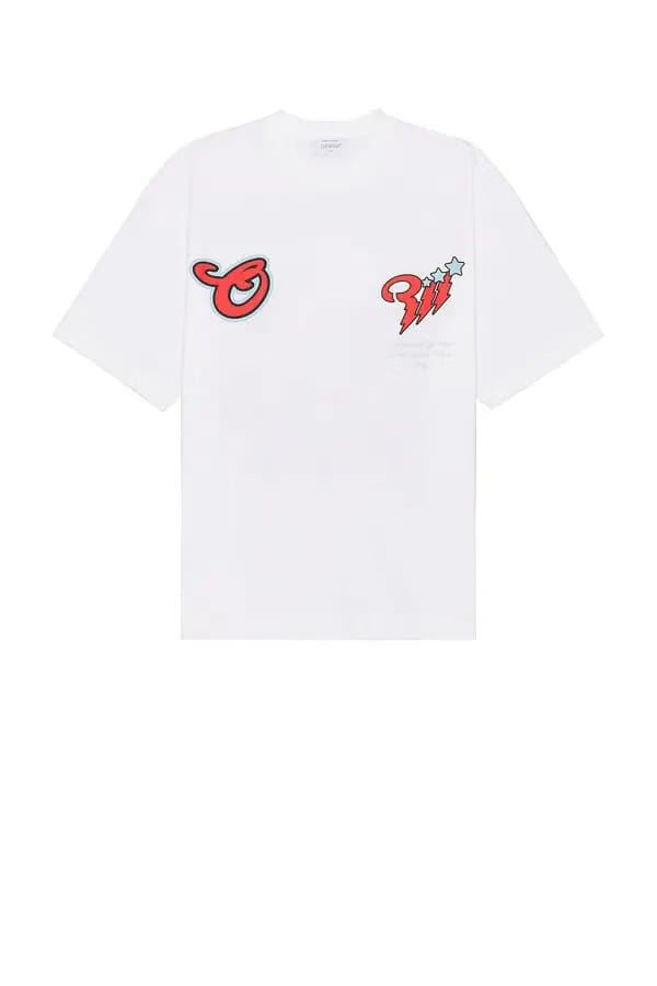 Off-White scorpio skate t-shirt in white
