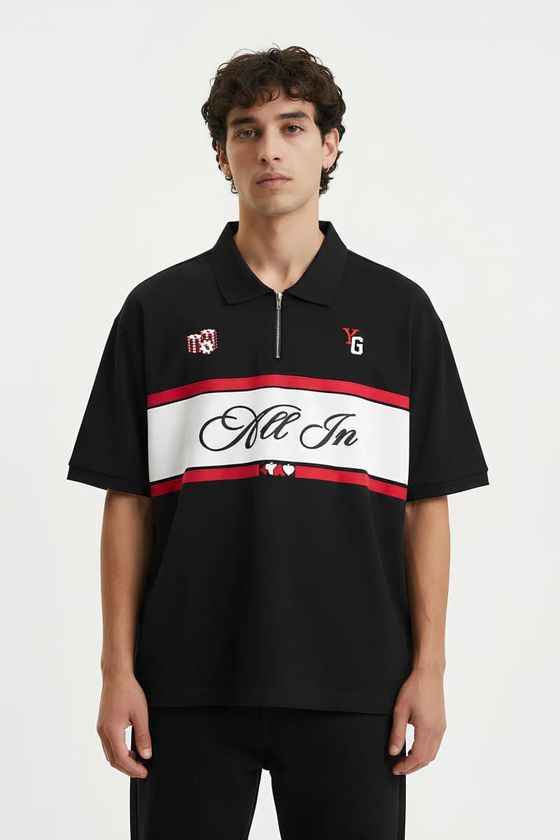 QUARTER ZIP POLO