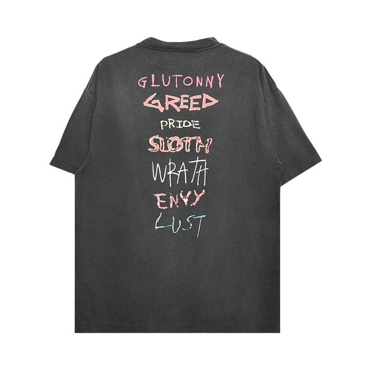 SAINT Mxxxxxx Seven Deadly Shorts-Sleeve T-Shirt Black